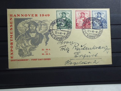 Bizone exportmesse fdc - (b-393),